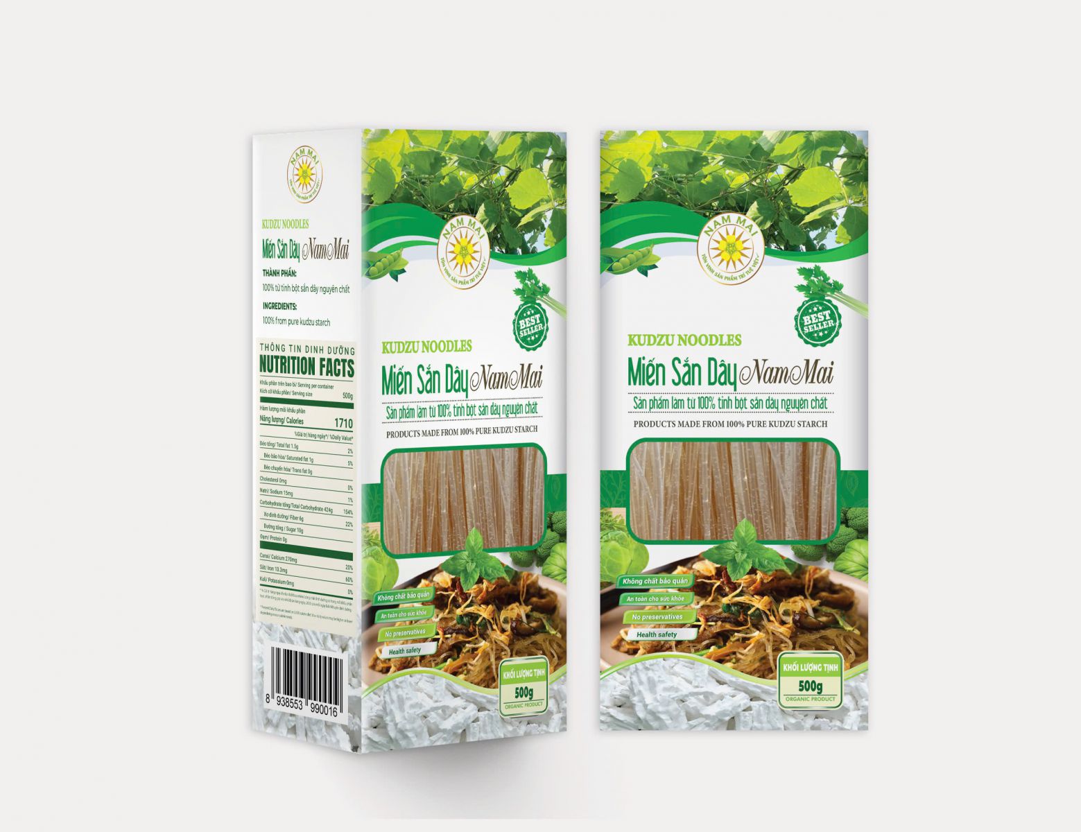 Miến sắn dây nguyên chất Nam Mai (500g)